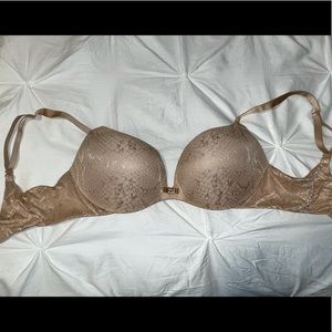 Nude snakeskin Victoria secret bra